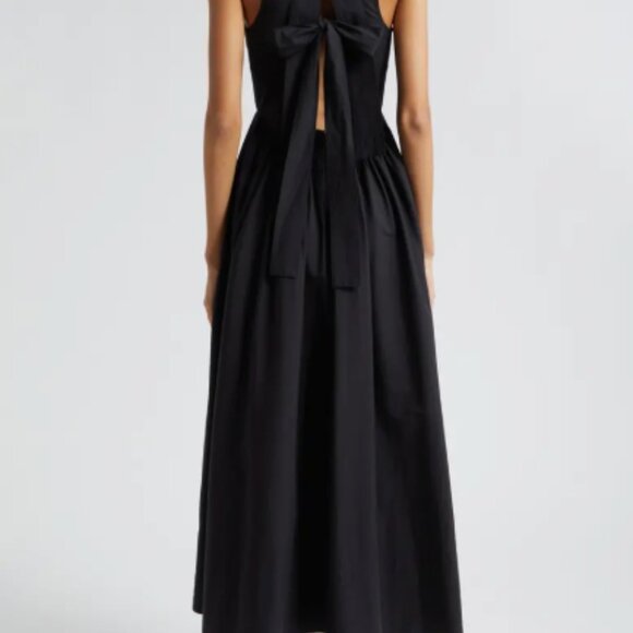NWT Cinq à Sept Benita Sleeveless Cotton Blend Black Dress Size 10 - Picture 5 of 7